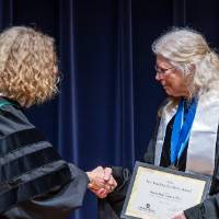 Provost Drake and Shirley Fleischmann
